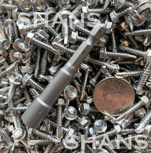 Load image into Gallery viewer, SHANS Greenhouse #8 x 3/4&quot; Self Drilling Screws, (SUS 410) Stainless Steel, Include Free Magnetic Hex Driver
